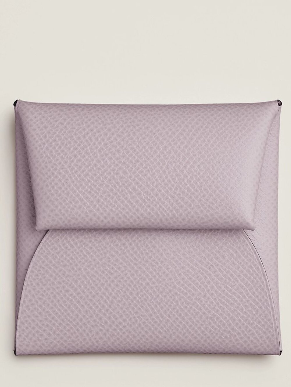 Hermes Bastia Change Purse In Epsom Calfskin Leather Mauve Pale